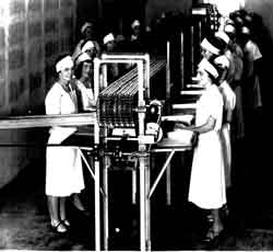 Employees working on the Palmetto Canning line in the 1940s